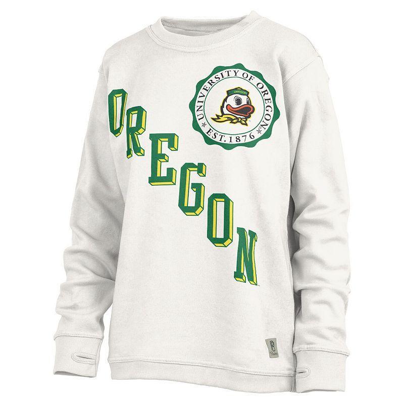 Womens Pressbox Oregon Ducks Shoreline Sundown Pullover Sweatshirt Product Image