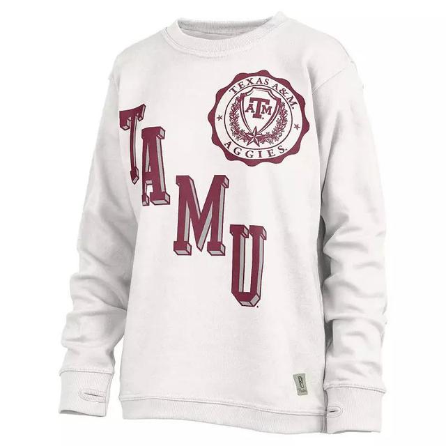 Womens Pressbox Texas A&M Aggies Shoreline Sundown Pullover Sweatshirt Product Image