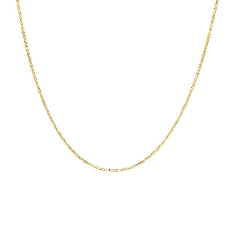 PRIMROSE 14k Gold Box Chain Necklace, Womens Yellow Product Image