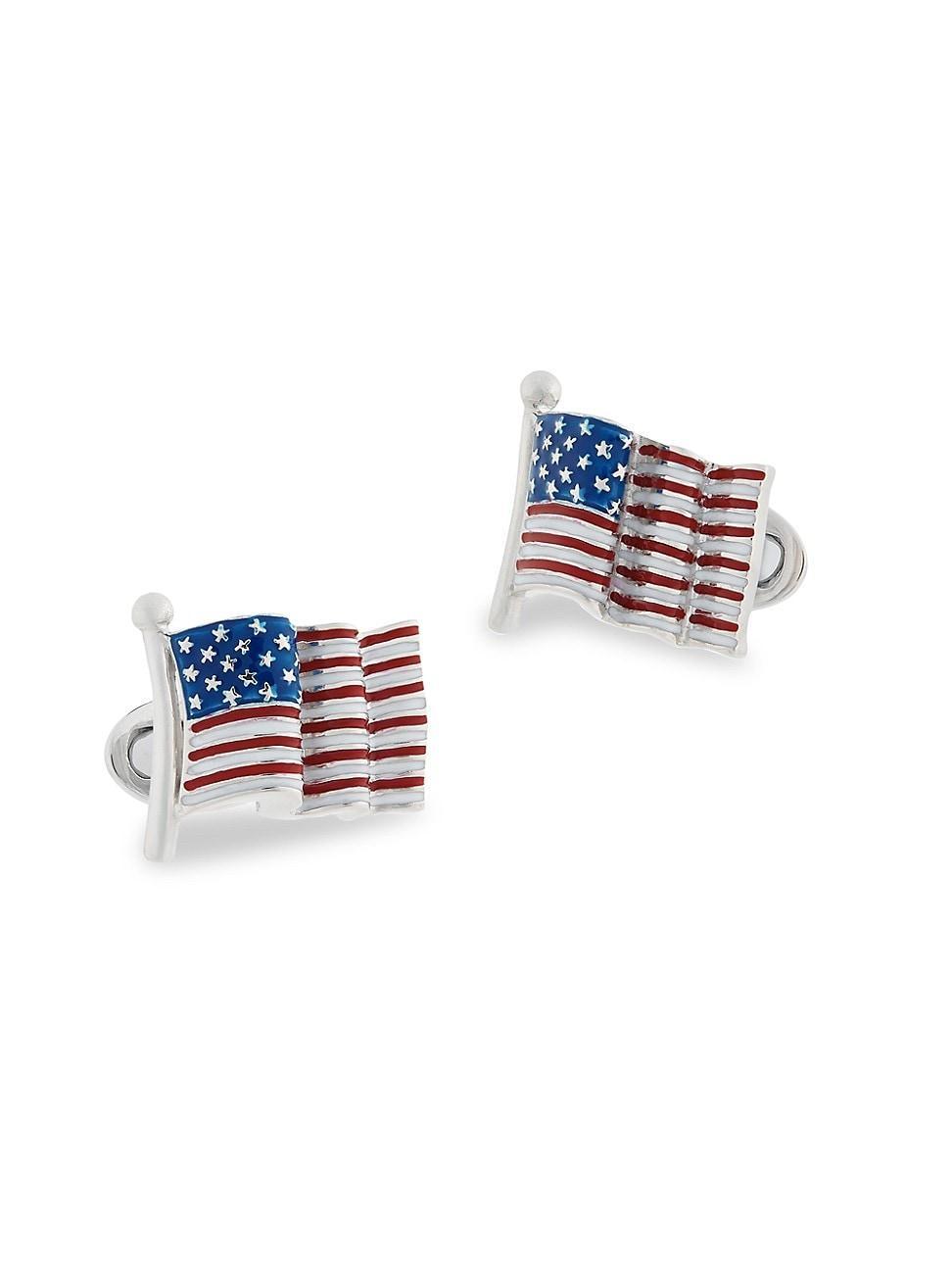 Mens Jan Leslie American Flag Cufflinks Product Image