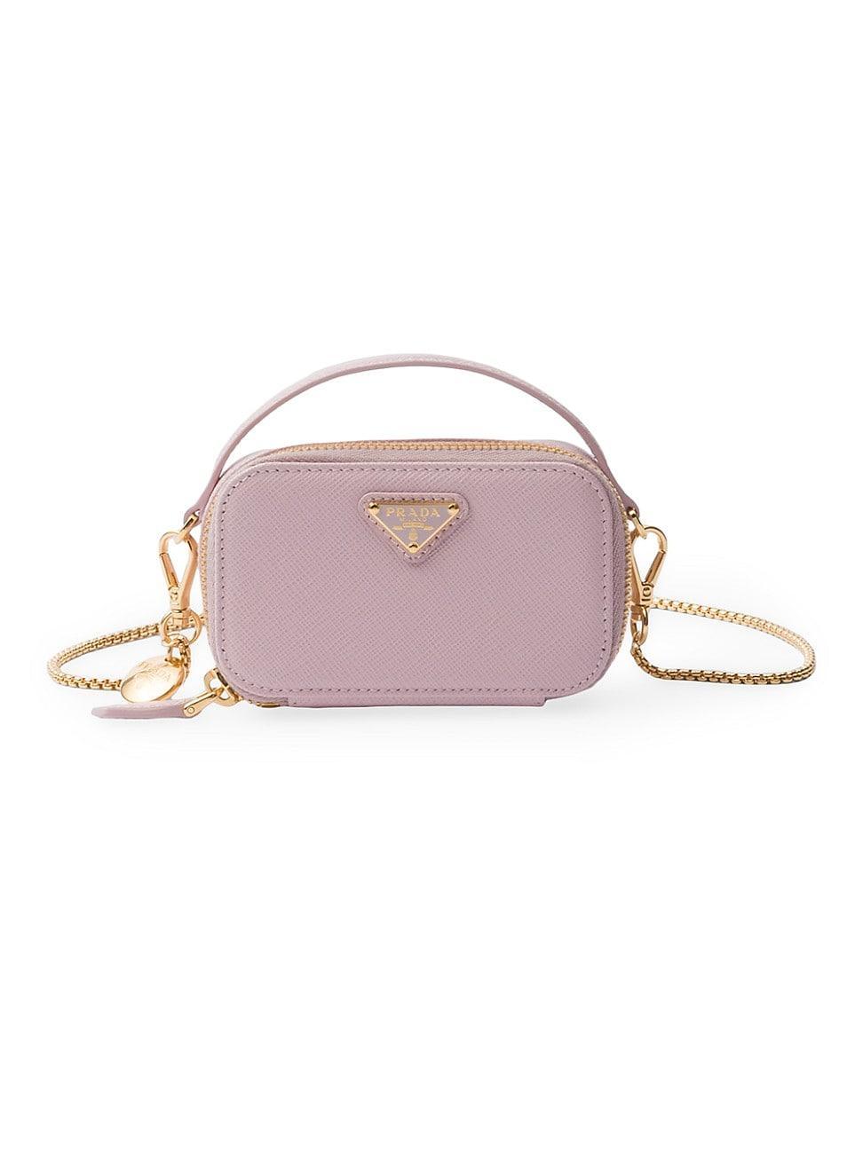 Womens Saffiano Leather Mini-Pouch Product Image