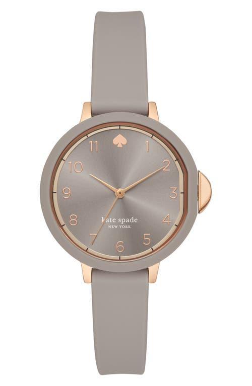 Womens Rose Goldtone & Silicone Strap Watch Product Image