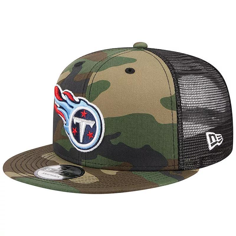 Mens New Era Camo Tennessee Titans Main Trucker 9FIFTY Snapback Hat Product Image