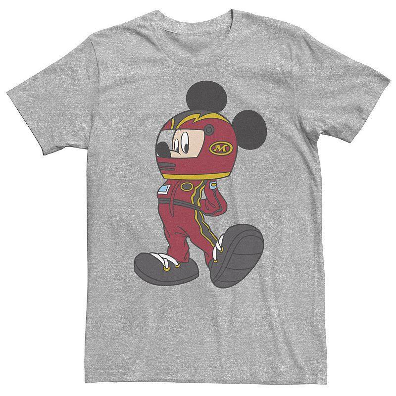 Big & Tall Disney Mickey Mouse Race Car Driver Outfit Tee, Mens, Size: 3XL, Med Grey Product Image