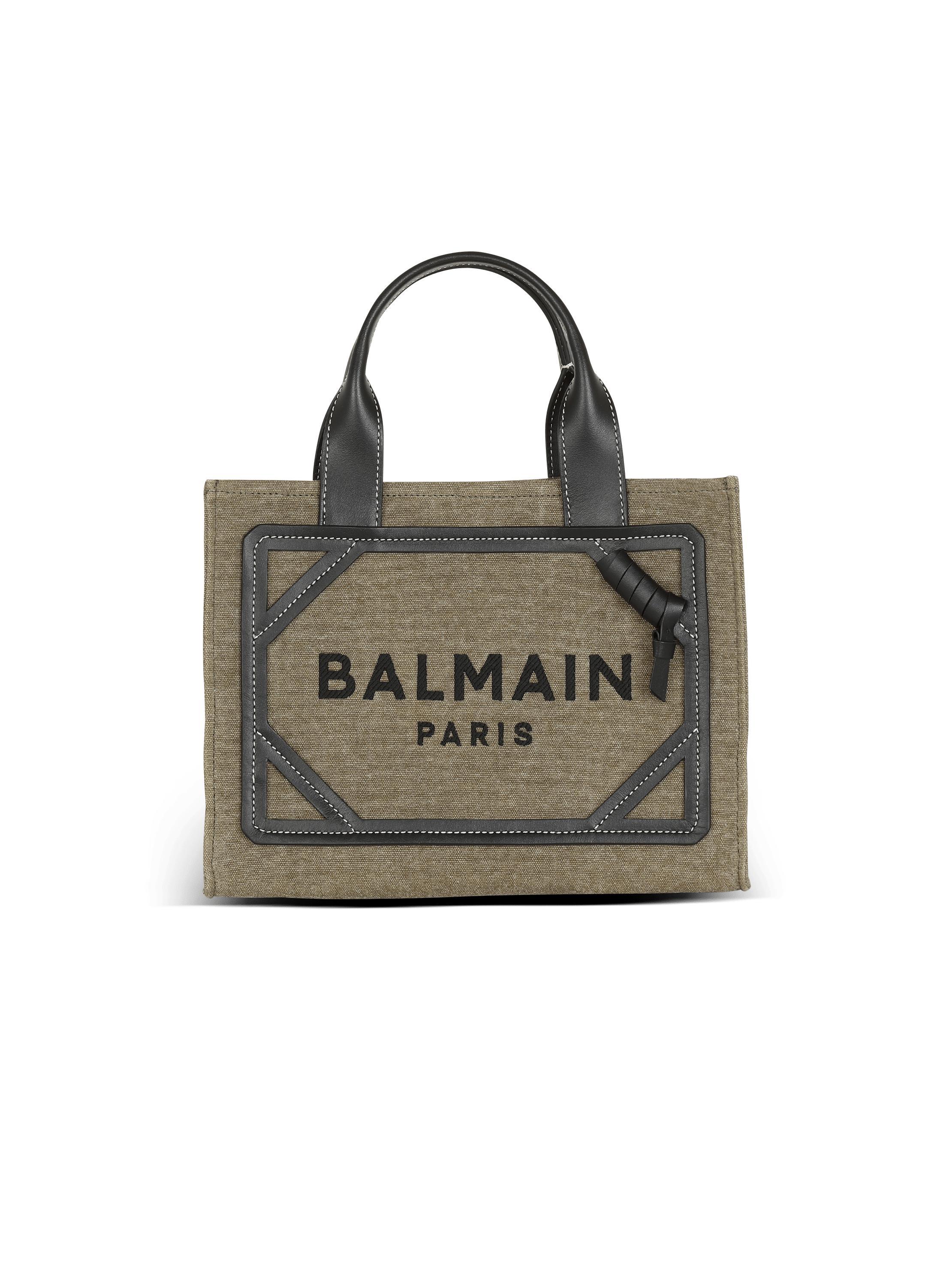 B-Army small tote bag in canvas and leather Product Image