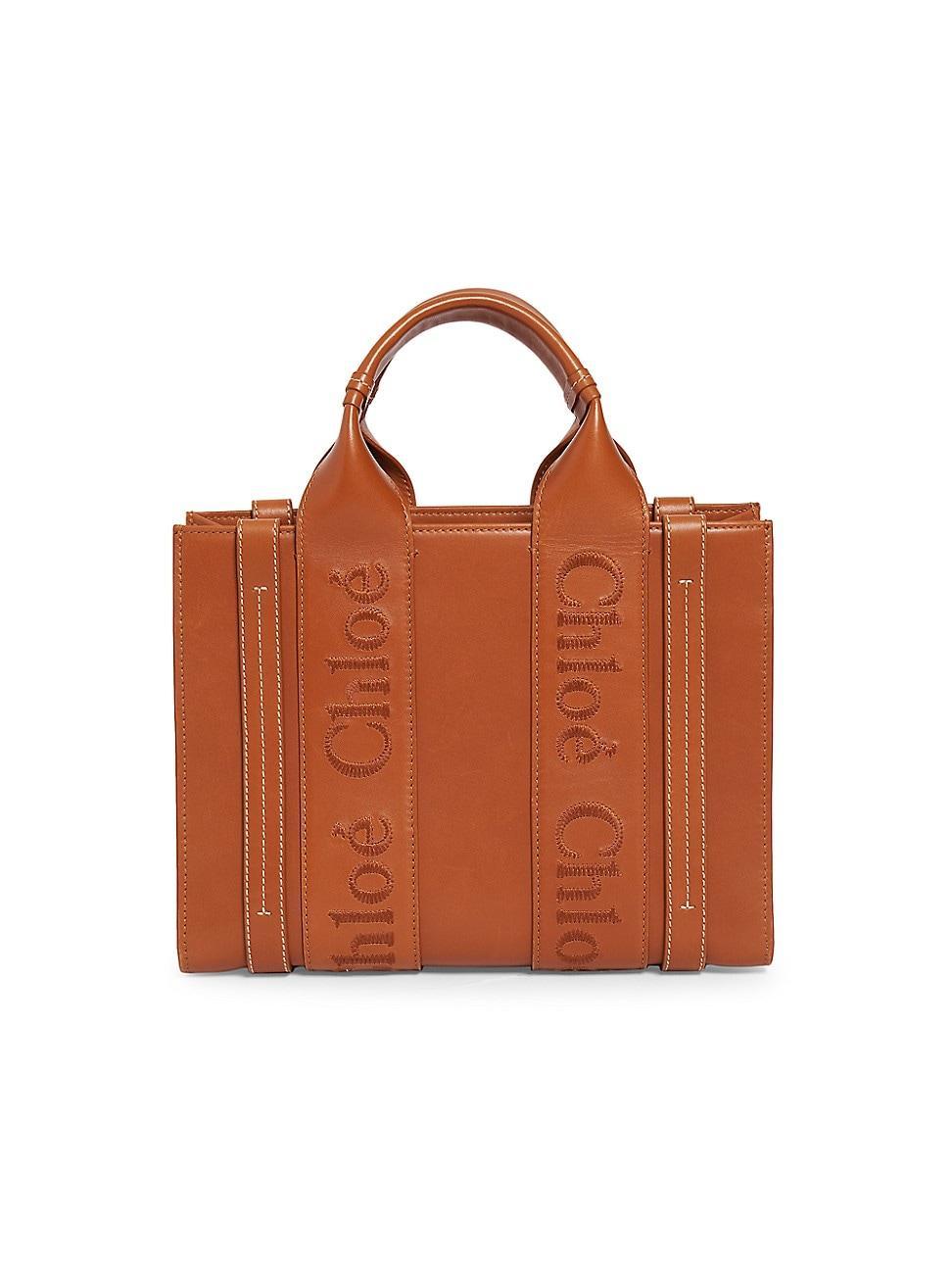 Womens Small Woody Leather Tote Product Image