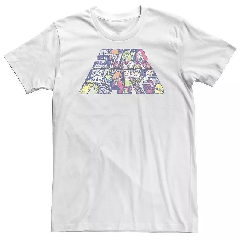 Big & Tall Star Wars Logo Character Fill Tee, Mens Product Image