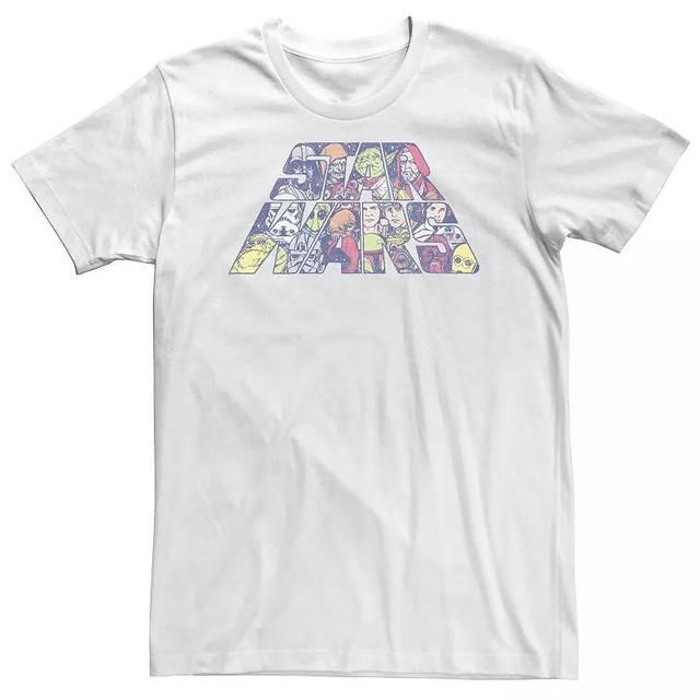 Big & Tall Star Wars Logo Character Fill Tee, Mens Product Image