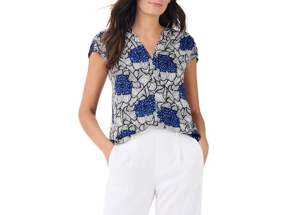 NIC+ZOE Petite Petal Bloom Top Multi) Women's Clothing Product Image