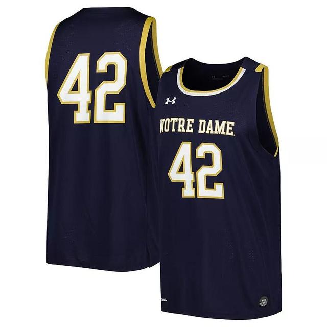 Mens Under Armour Notre Dame Fighting Irish Replica Basketball Jersey Blue Product Image