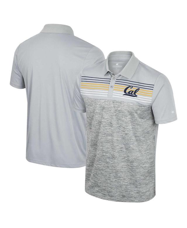 Mens Colosseum Gray Cal Bears Cybernetic Polo Shirt Product Image