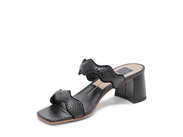 Dolce Vita Ilva Mid (Onyx Embossed Leather) Women's Sandals Product Image