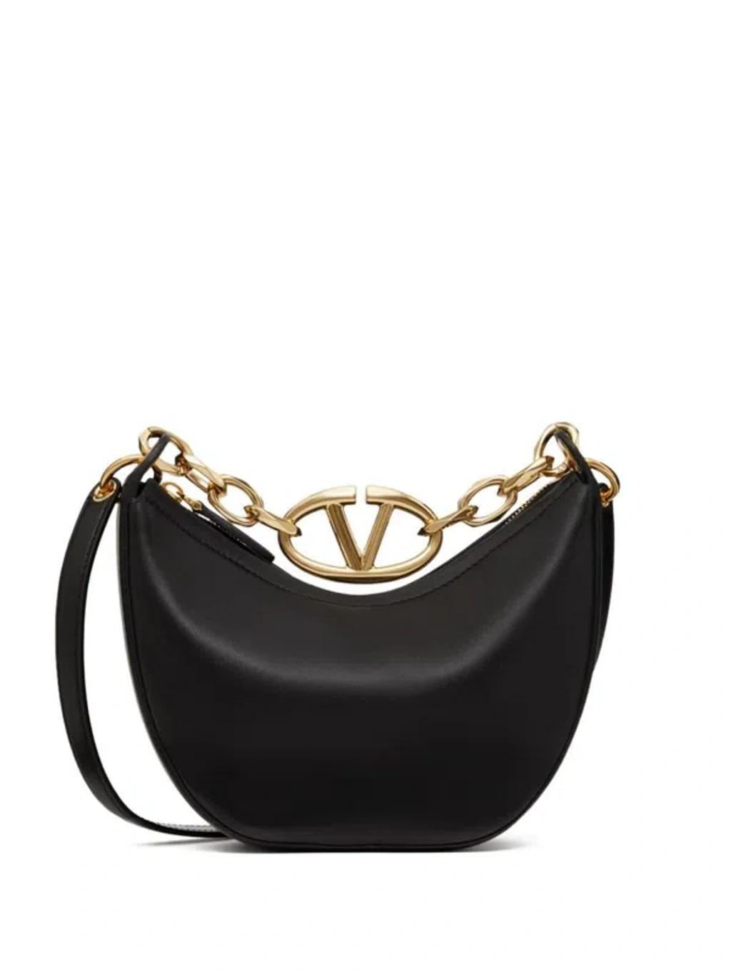 Women's Vlogo Moon Bag Mini Hobo In Nero Product Image