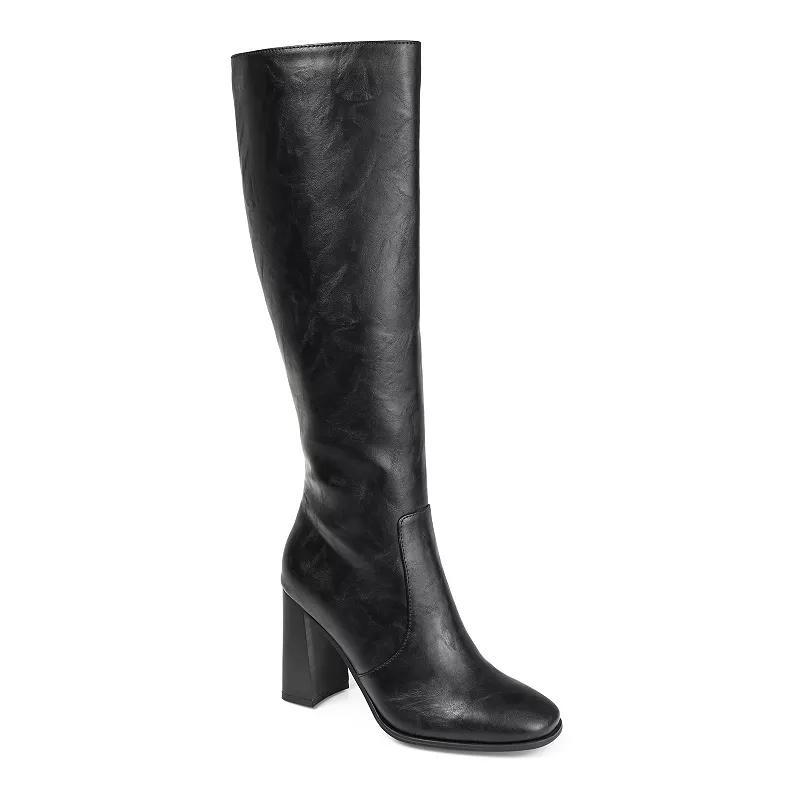 Journee Collection Karima Womens Knee-High Boots Red/Coppr Product Image