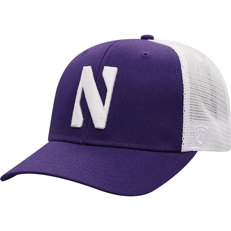 Mens Top of the World Purple and White Northwestern Wildcats Trucker Snapback Hat - Purple Product Image