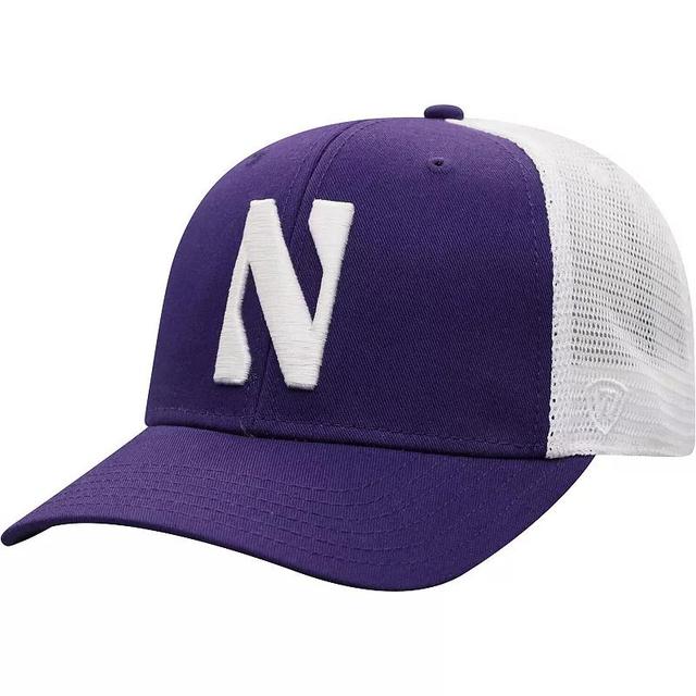 Mens Top of the World Purple and White Northwestern Wildcats Trucker Snapback Hat - Purple Product Image