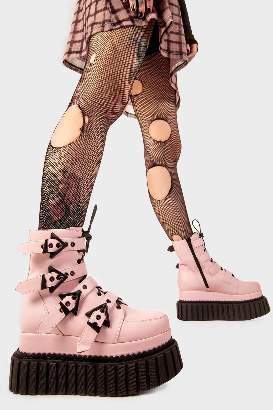 Unstable Chunky Ankle Creeper Boots Product Image