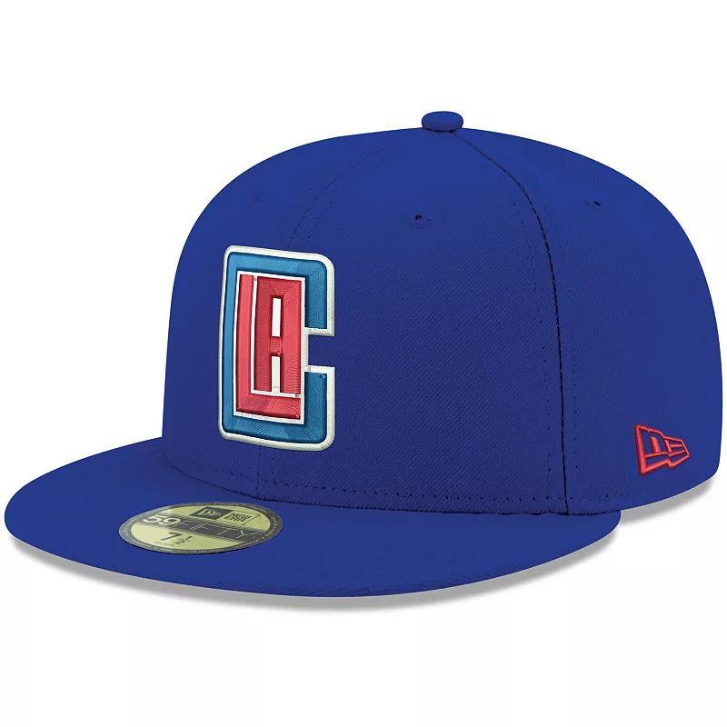 Mens New Era Royal LA Clippers Official Team Color 59FIFTY Fitted Hat Product Image