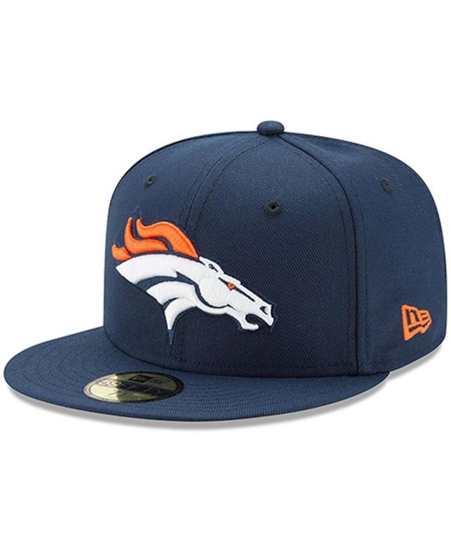 Mens Navy Denver Broncos Omaha 59FIFTY Fitted Hat Product Image