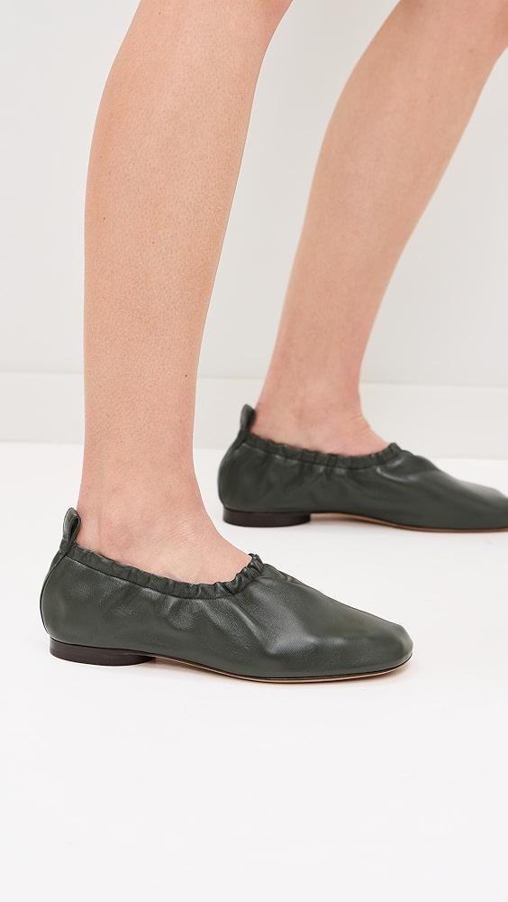 Mansur Gavriel Glove Ruched Ballerina Flats | Shopbop Product Image