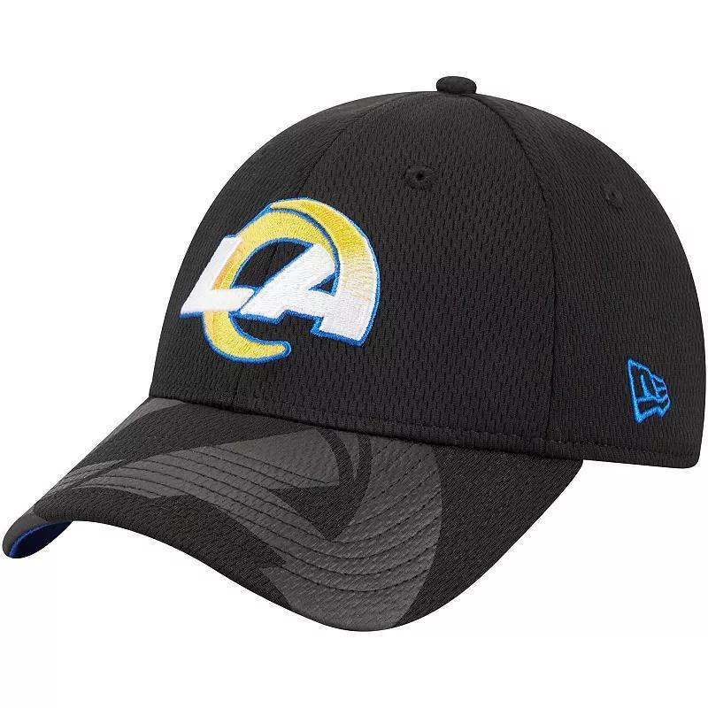 Mens New Era Los Angeles Rams Top Visor 9FORTY Adjustable Hat Product Image