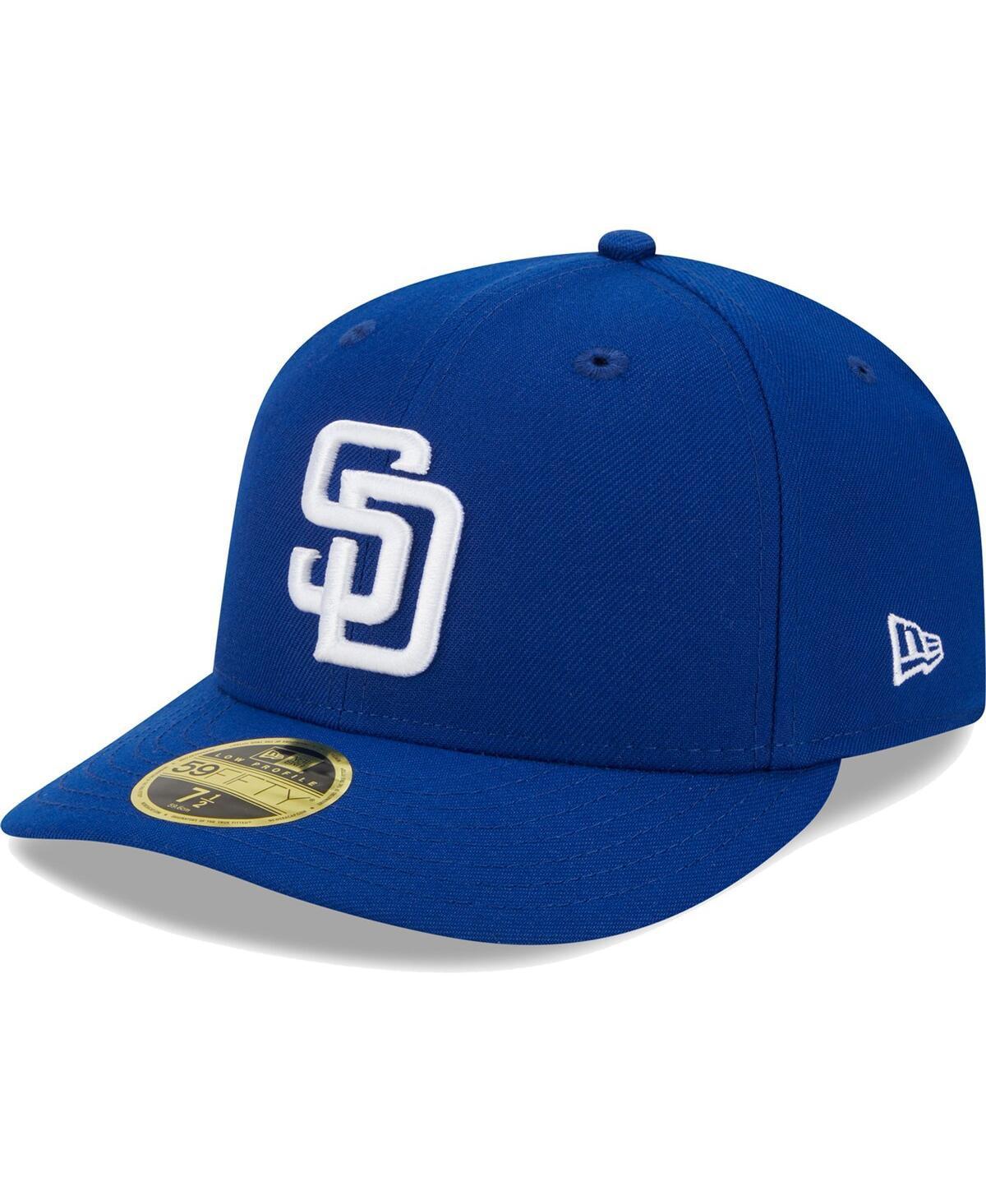 Mens New Era Royal San Diego Padres White LogoLow Profile 59FIFTY Fitted Hat Product Image