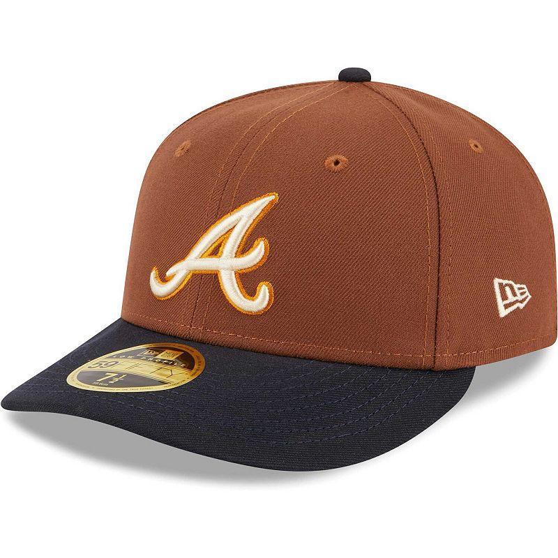 Mens New Era Brown Atlanta Braves Tiramisu Low Profile 59FIFTY Fitted Hat Product Image