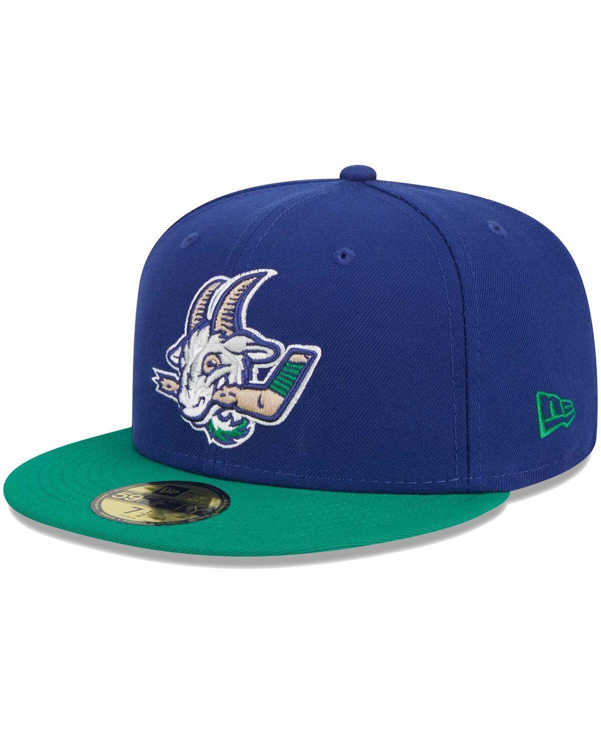 New Era Mens Royal Hartford Yard Goats Theme Nights Hockey 59FIFTY Fitted Hat - Royal Product Image