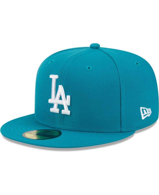 Mens New Era Turquoise Los Angeles Dodgers 59FIFTY Fitted Hat Product Image