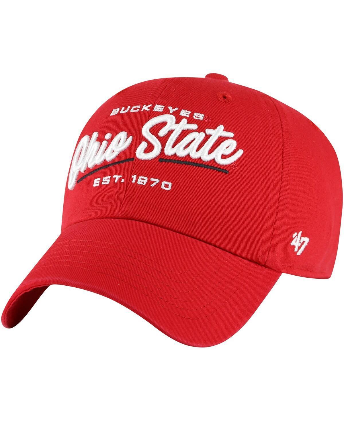 Womens 47 Scarlet Ohio State Buckeyes Sidney Clean Up Adjustable Hat Product Image