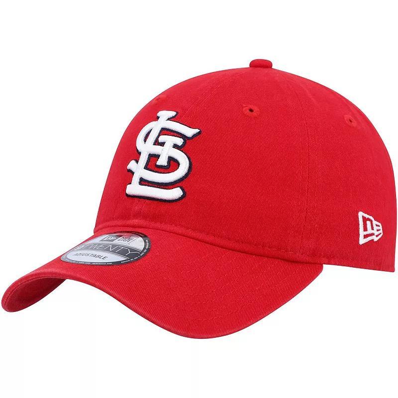 Mens New Era Red St. Louis Cardinals Logo Replica Core Classic 9TWENTY Adjustable Hat Product Image