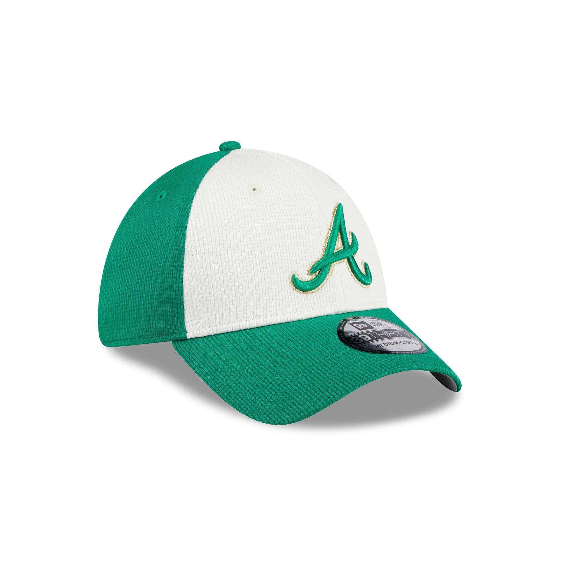 Atlanta Braves St. Patrick's Day 2024 39THIRTY Stretch Fit Hat Male Product Image