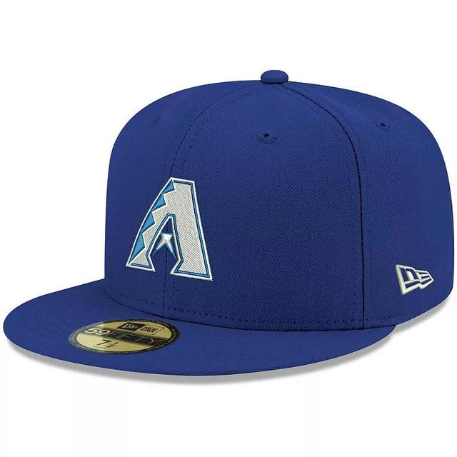 Mens Royal Arizona Diamondbacks Logo White 59FIFTY Fitted Hat Product Image