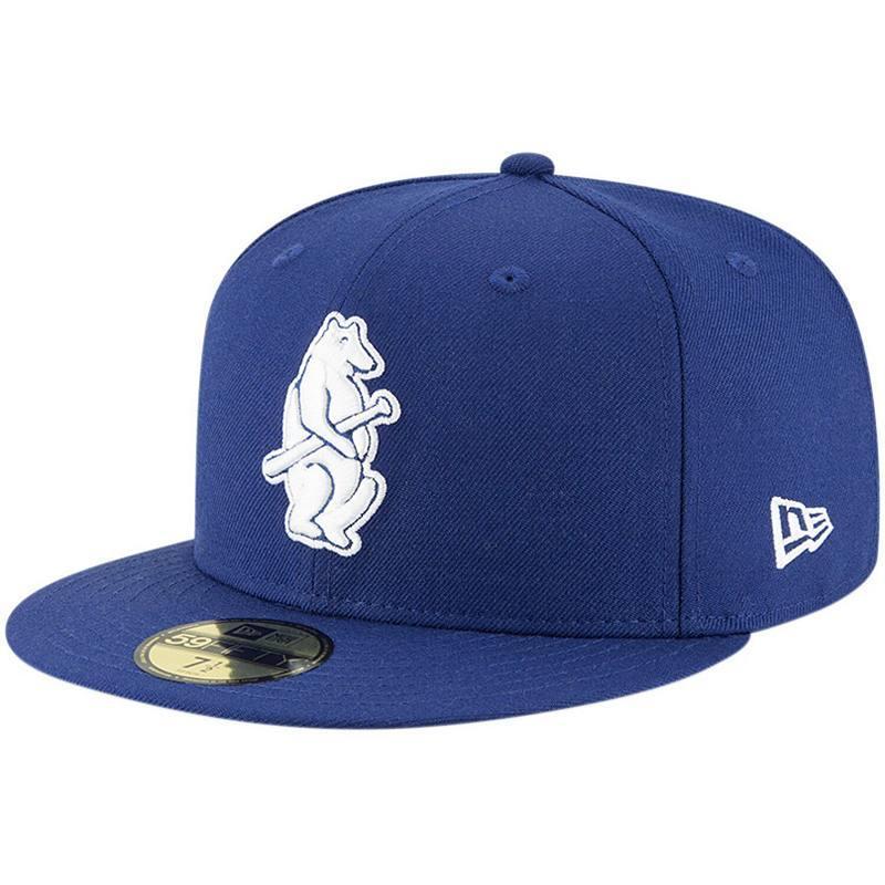 Mens New Era Royal Chicago Cubs Cooperstown Collection Wool 59FIFTY Fitted Hat Product Image