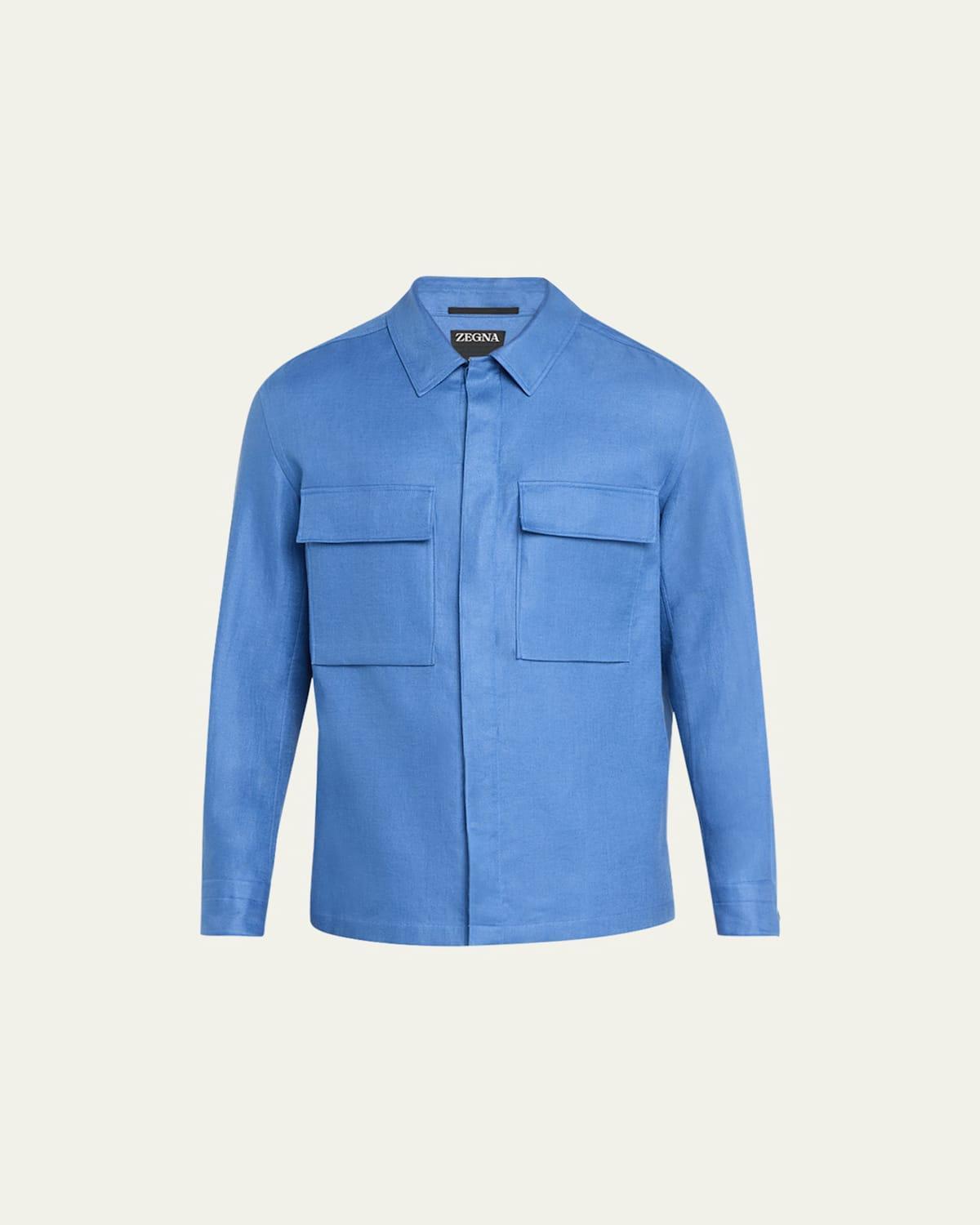 Mens Oasi Linen Overshirt Product Image