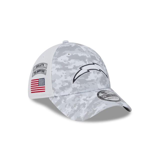 Los Angeles Chargers 2024 Salute to Service 39THIRTY Stretch Fit Hat Male Product Image