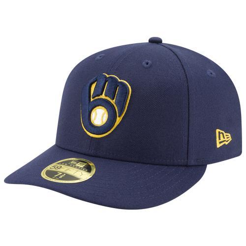 Mens Navy Milwaukee Brewers Authentic Collection On-Field Low Profile 59Fifty Fitted Hat Product Image