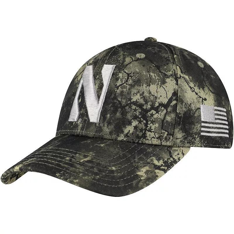 Mens Under Armour Camo Northwestern Wildcats Freedom Collection Blitzing Performance Adjustable Hat Product Image