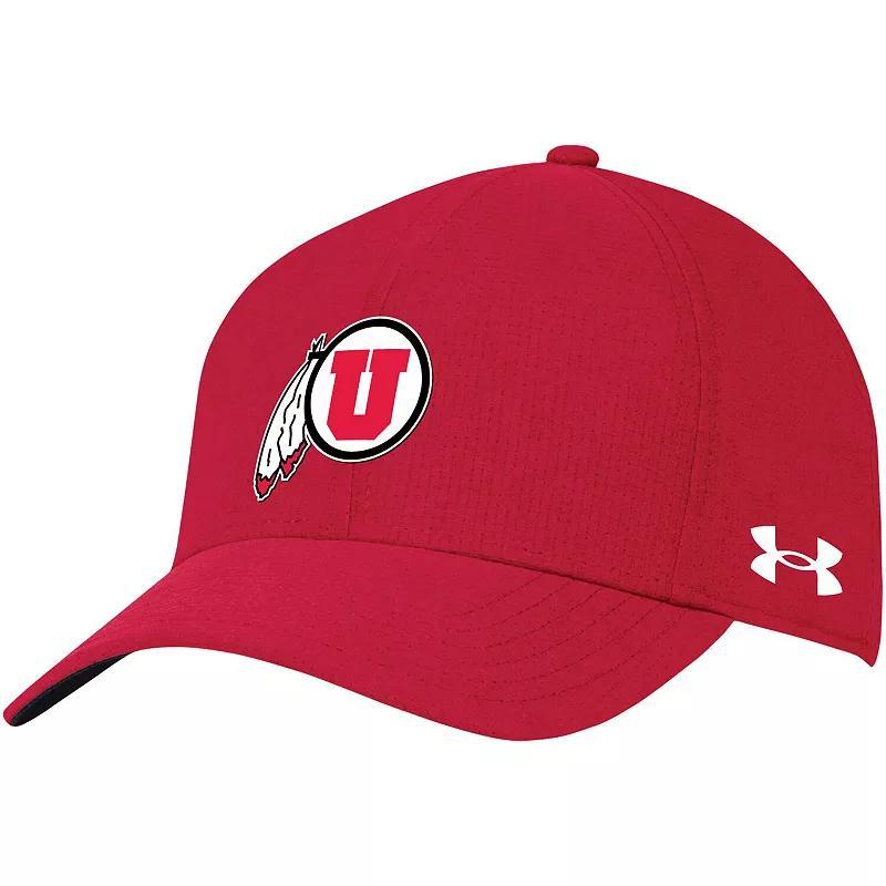 Womens Under Armour Red Utah Utes Logo Adjustable Hat Product Image