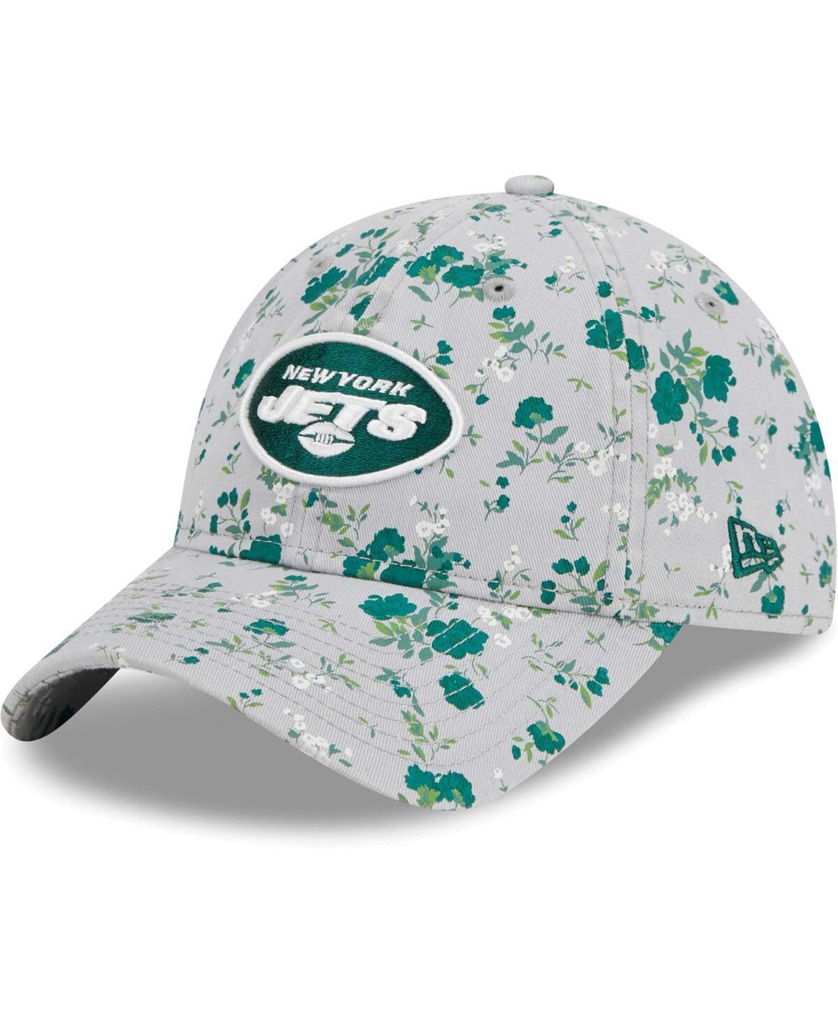 Womens New Era Gray New York Jets Bouquet 9TWENTY Adjustable Hat product image