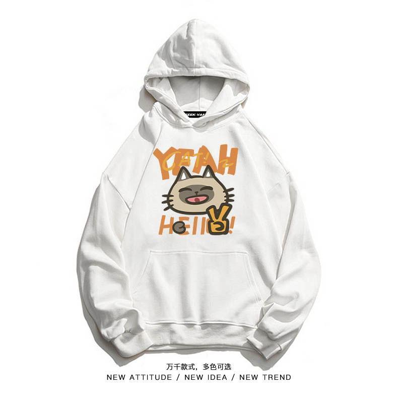 Cartoon Print Hoodie Product Image