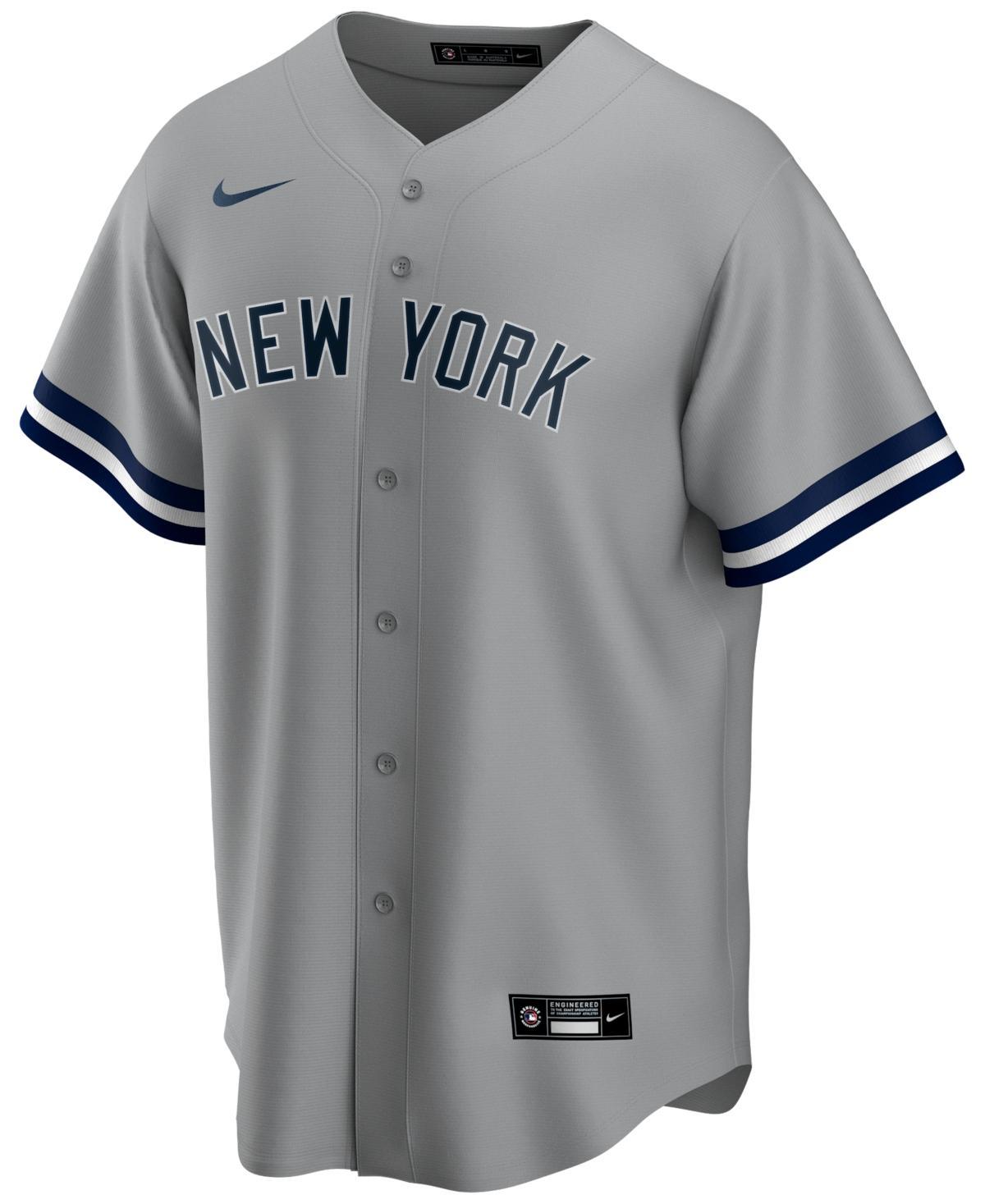 Mens Nike Gray New York Yankees Road Replica Team Jersey Product Image