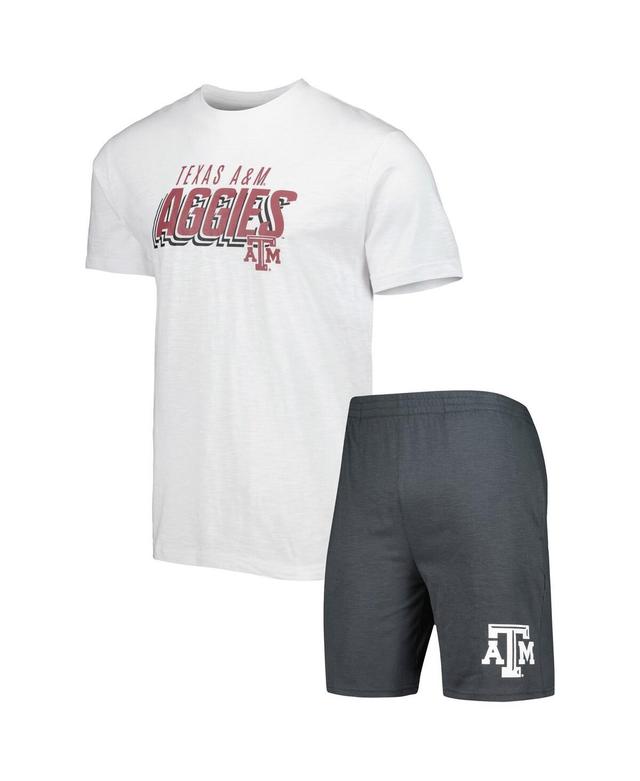 Mens Concepts Sport Charcoal Texas A&M Aggies Downfield T-shirt and Shorts Set - Charcoal Product Image