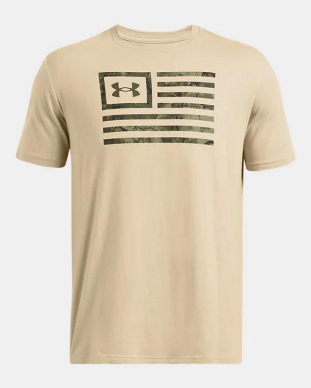 Under Armour® Men's S/S Desert Sand/Marine Green Freedom Flag T-Shirt Product Image