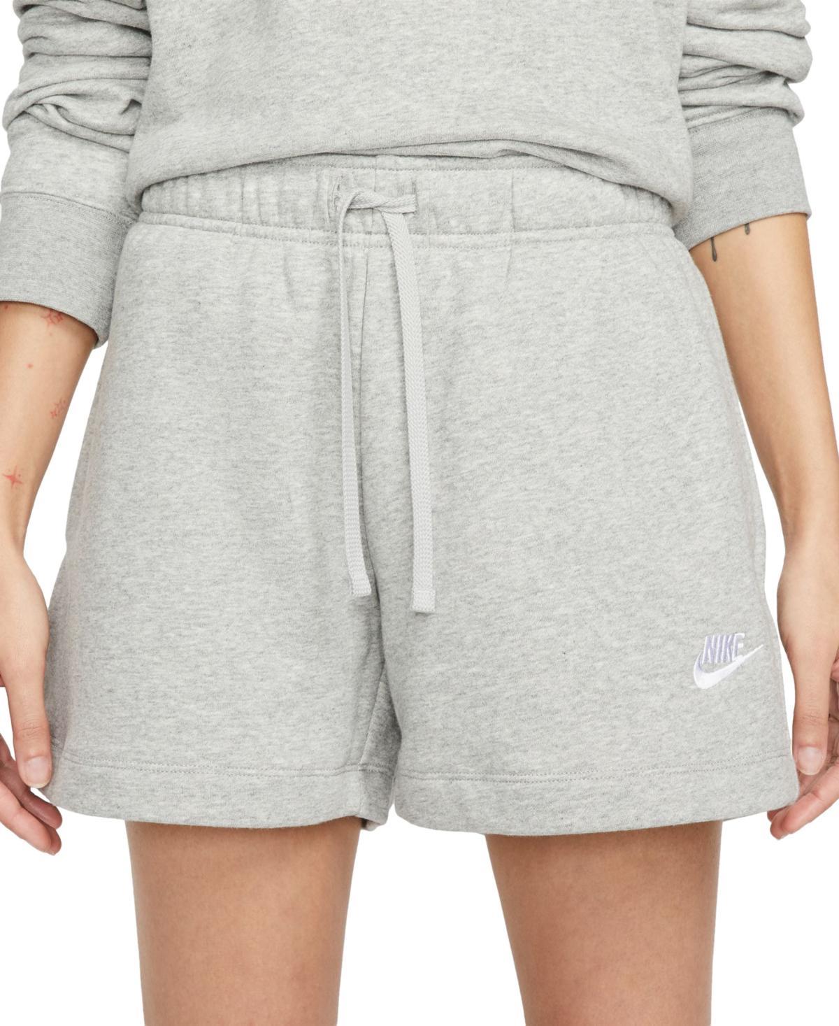 Nike Womens Sportswear Club Fleece Mid-Rise Shorts - Stadium Green Product Image