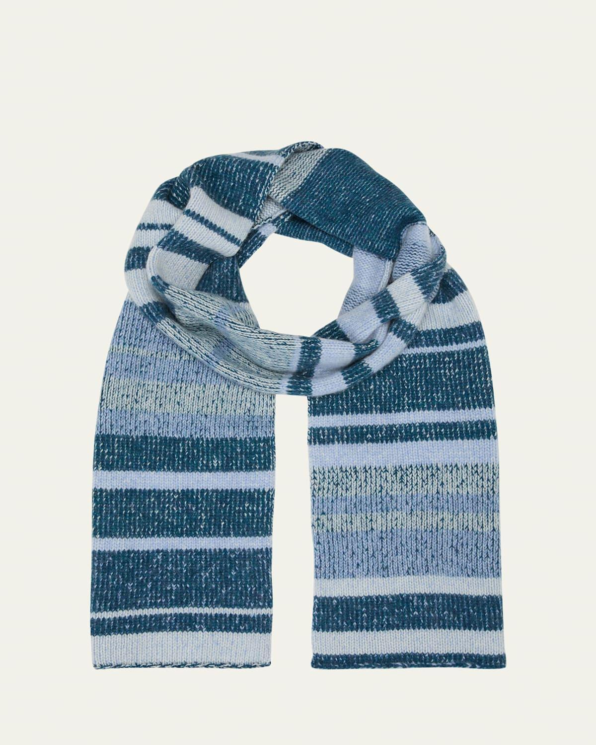 Mens Cashmere Stripe Scarf Product Image