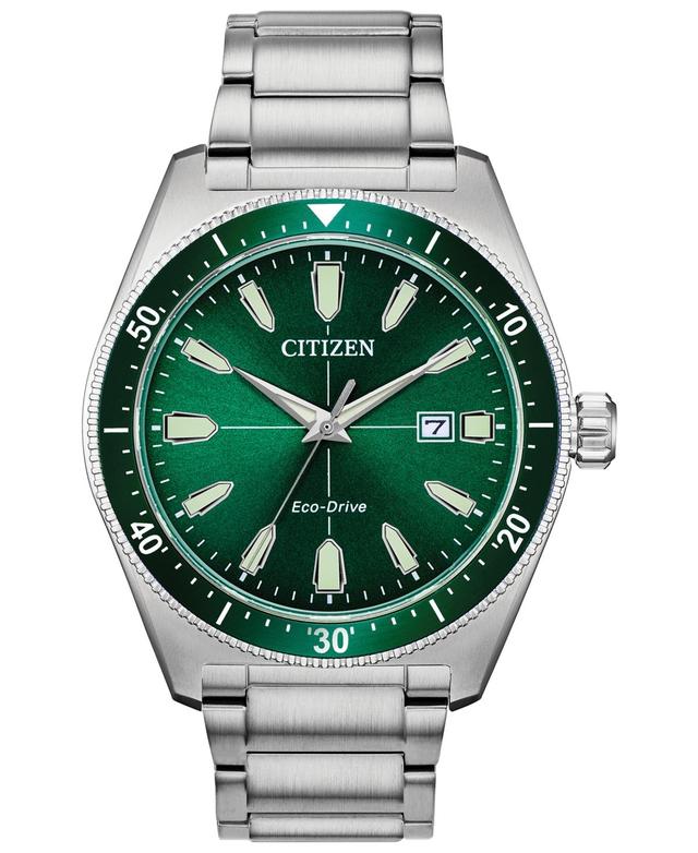 Citizen Mens Brycen Three Hand Stainless Steel Bracelet Watch Product Image