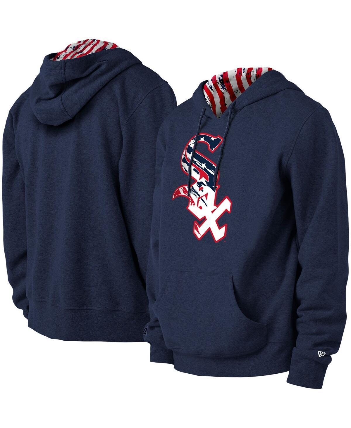 Mens New Era Navy Chicago White Sox 4th of July Stars & Stripes Pullover Hoodie Product Image