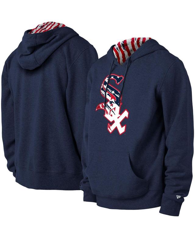 Mens New Era Navy Chicago White Sox 4th of July Stars and Stripes Pullover Hoodie Product Image