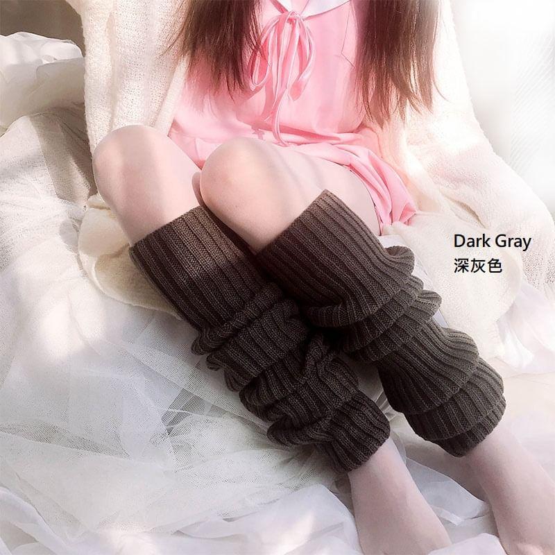 Ribbed Knit Leg Warmers Product Image